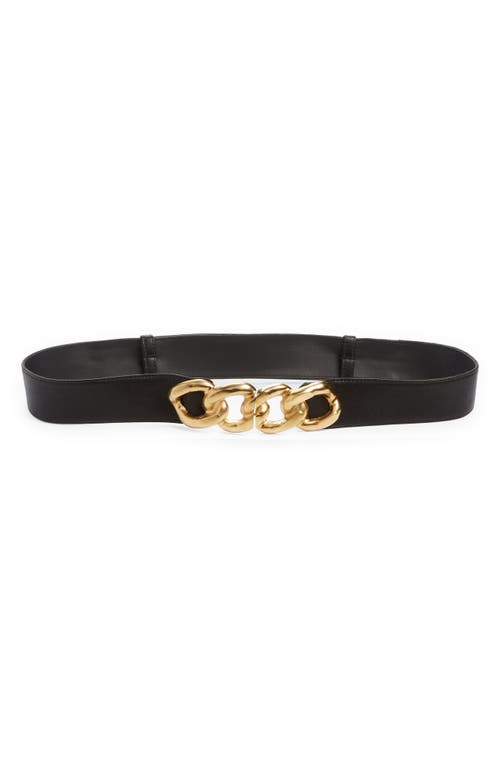 Jaclyn Chain Buckle Belt in Black