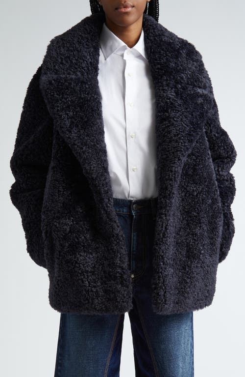 Stella McCartney Fluffy Teddy Jacket 4000 - Navy at Nordstrom, Us