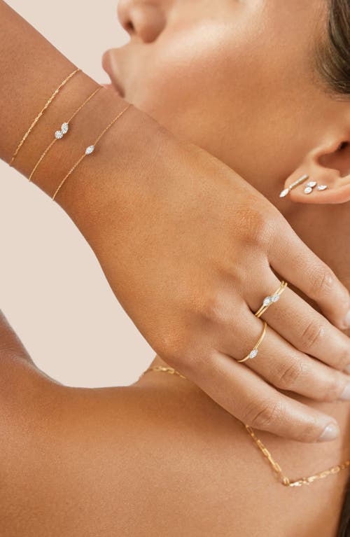 Shop Monica Vinader 14k Gold Marquise Diamond Stacking Ring