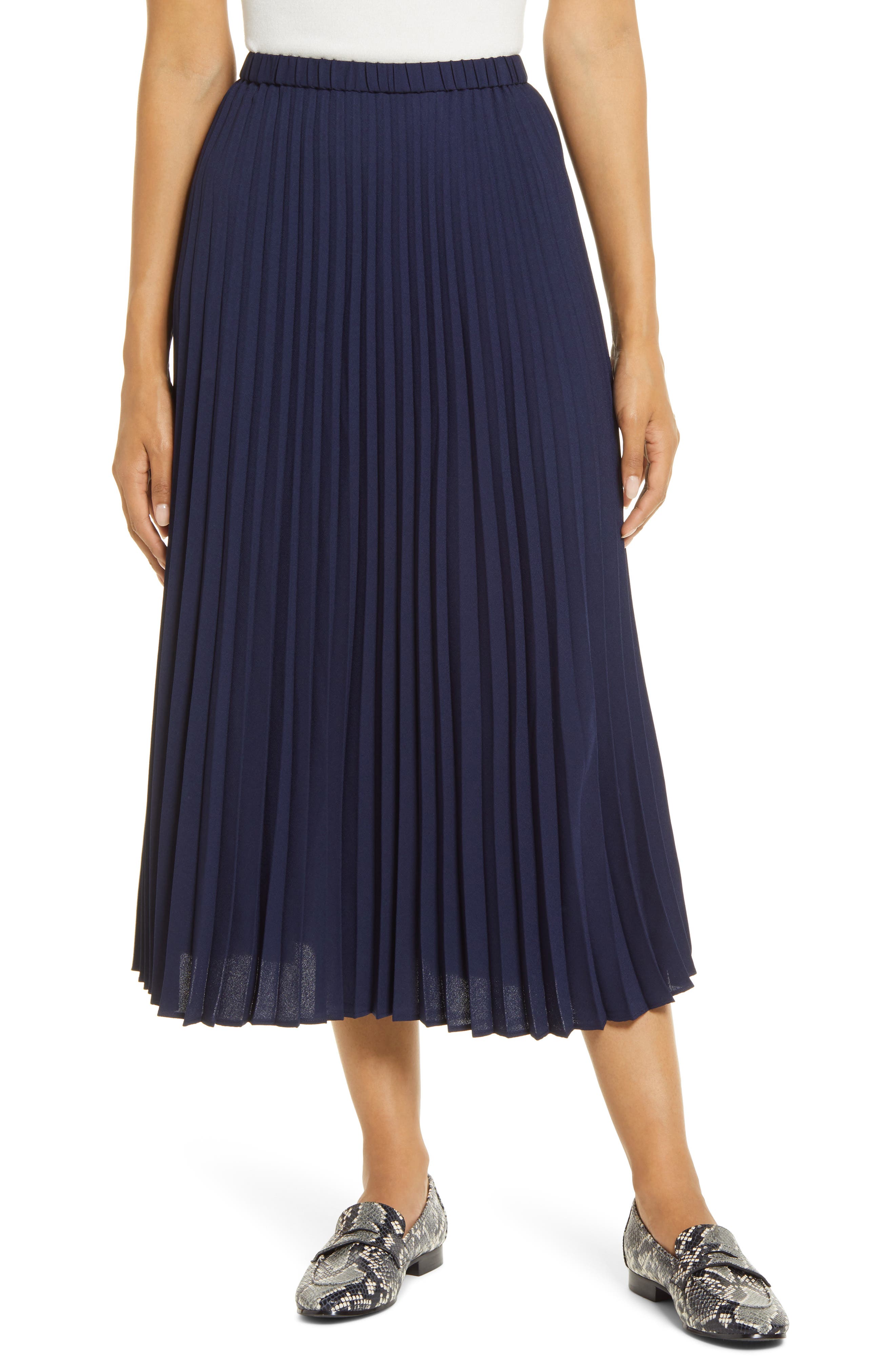 Halogen | Pleated Midi Skirt | Nordstrom Rack