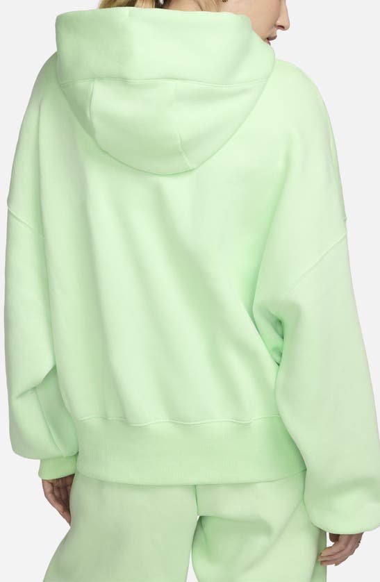 Shop Nike Sportswear Phoenix Fleece Pullover Hoodie In Vapor Green/ Sail