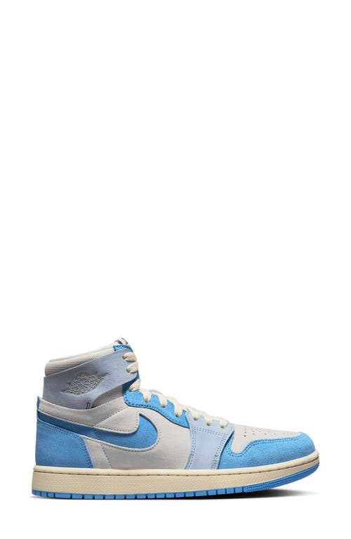 Air Jordan 1 Zoom Comfort 2 High Top Sneaker in Phantom/Blue/Ice Blue/Red