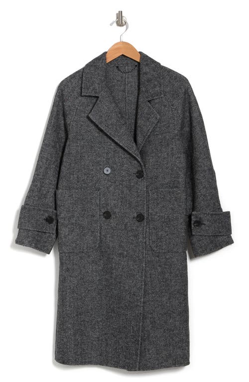 Belle & Bloom Rumor Has It Wool Blend Coat In Charcoal