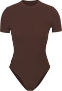 SKIMS Stretch Cotton Jersey T-Shirt Bodysuit, Nordstrom