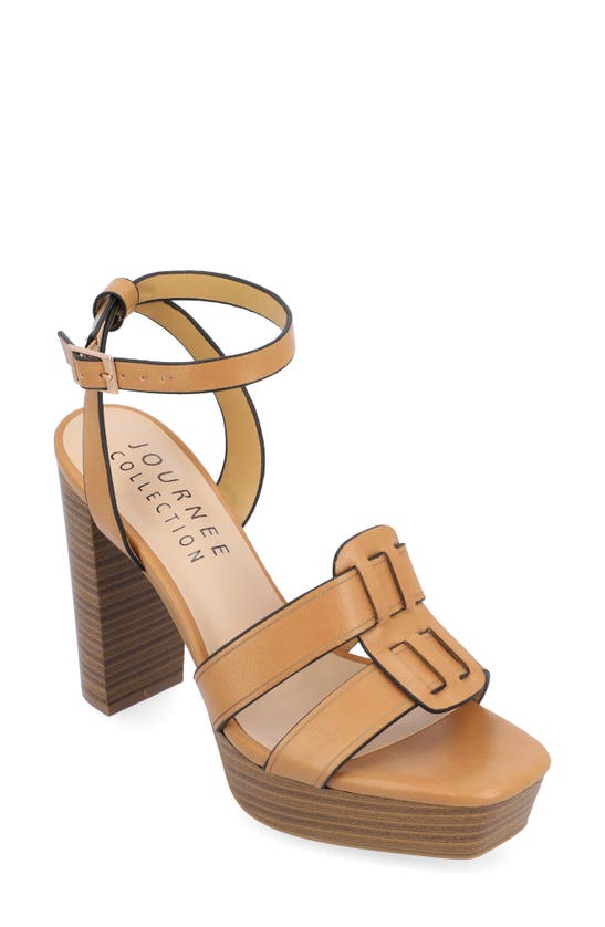 Journee Collection Tru Comfort Foam Mandilyn Platform Sandal In Tan