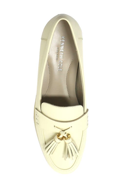Kenneth Cole Lyra Tassel Loafer In Lambs Wool Leather