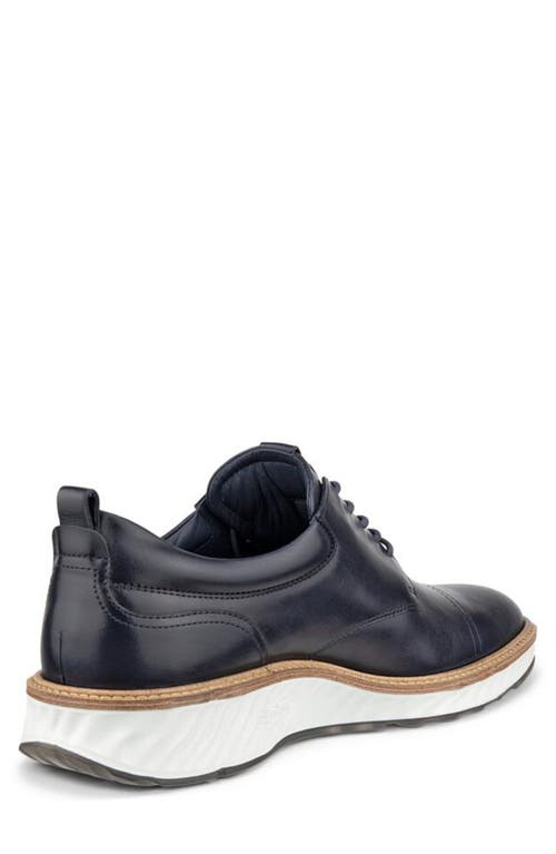 Shop Ecco St.1 Hybrid Cap Toe Derby In Marine