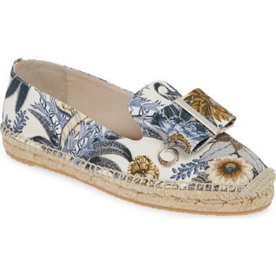 Salvatore Ferragamo Sannio Bow Espadrille Flat - Ivory