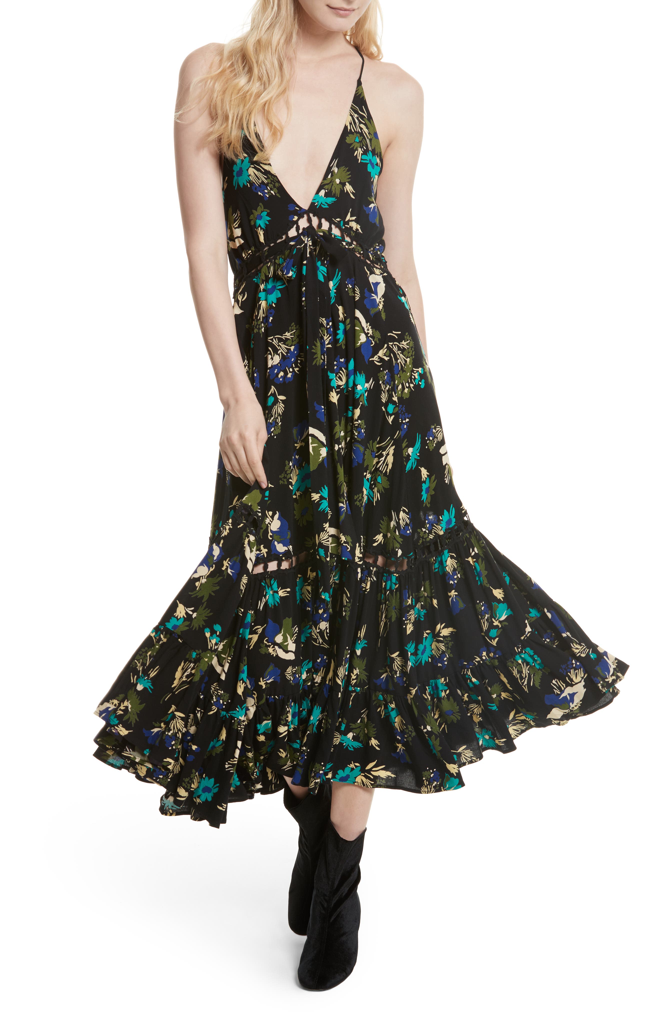 Free People Pages of Gold Maxi Dress Nordstrom