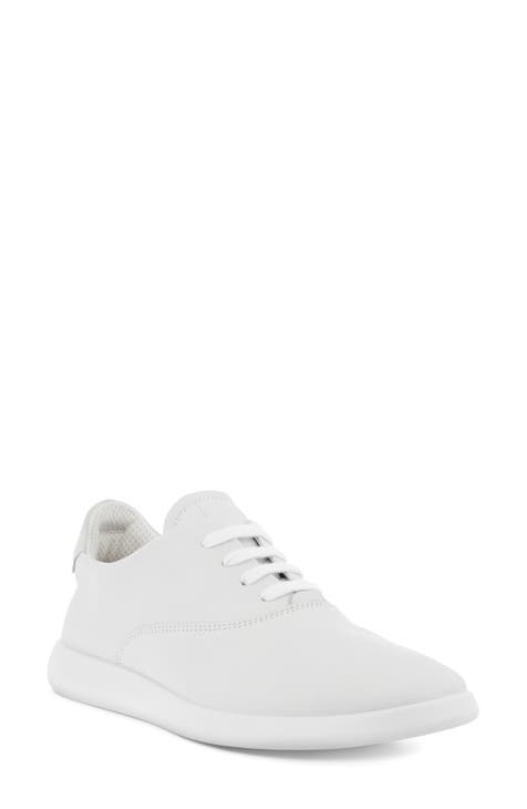 ecco white leather sneakers