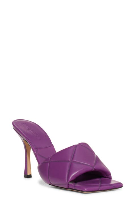 Purple Puffy & Ruched Sandals | Nordstrom