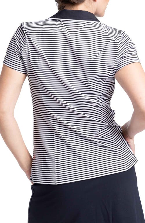 Shop Kinona Classic & Fantastic Golf Polo In Summer Pinstripe