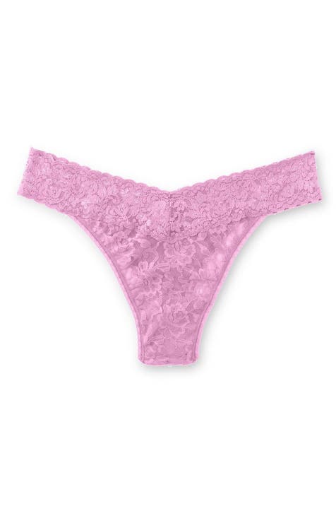 Victoria's Secret PINK Logo Neon Yellow Thong Panty XL