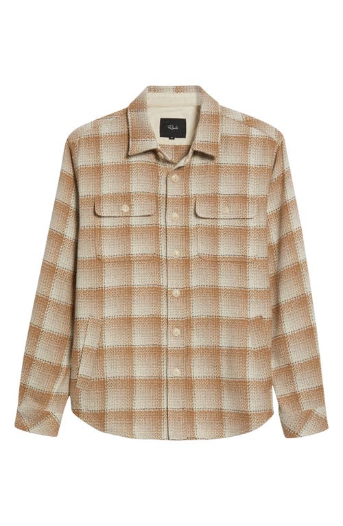 Rails Berkshire Plaid Flannel Shirt Jacket In Sienna Sunset