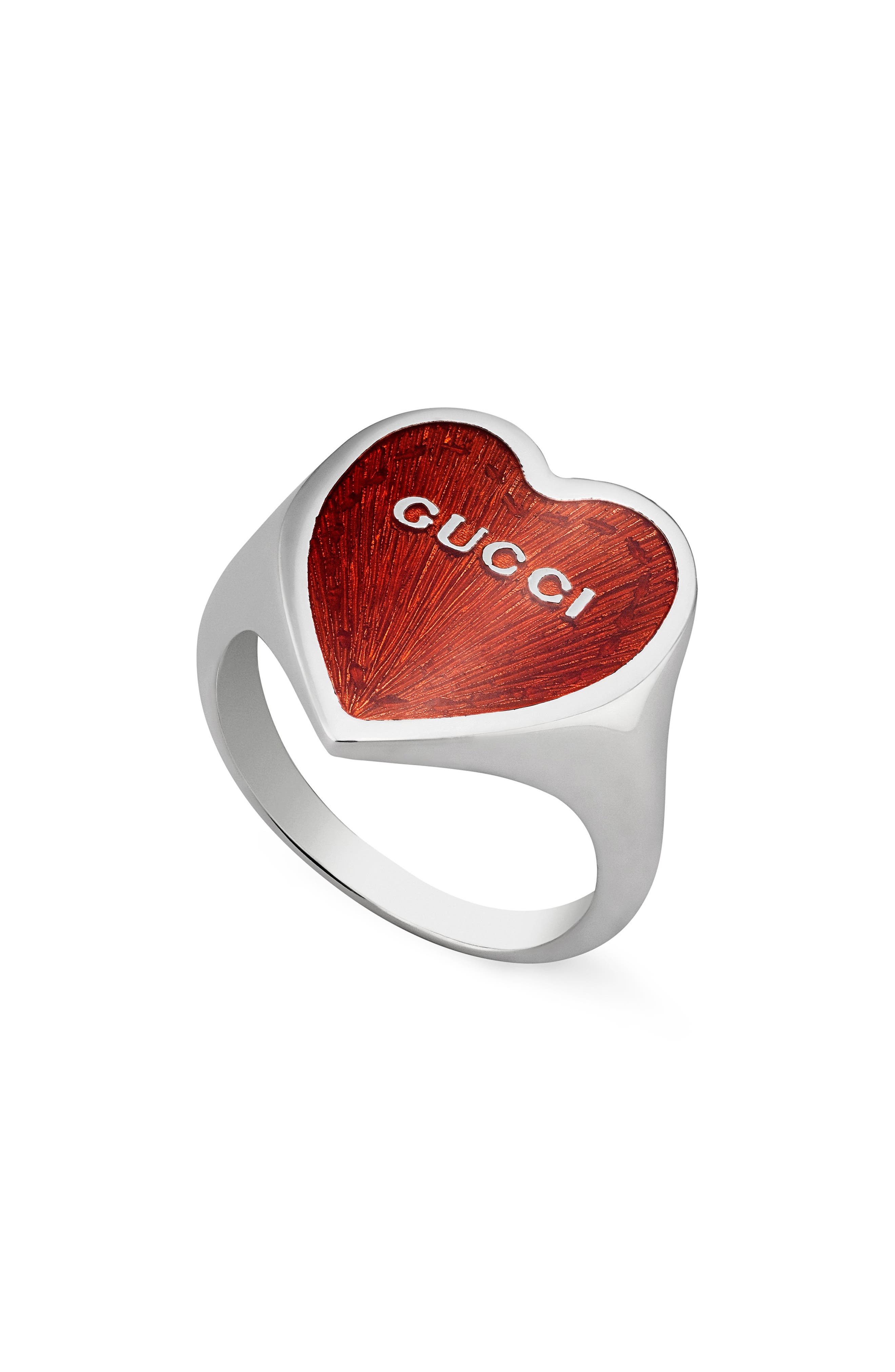 red heart gucci ring