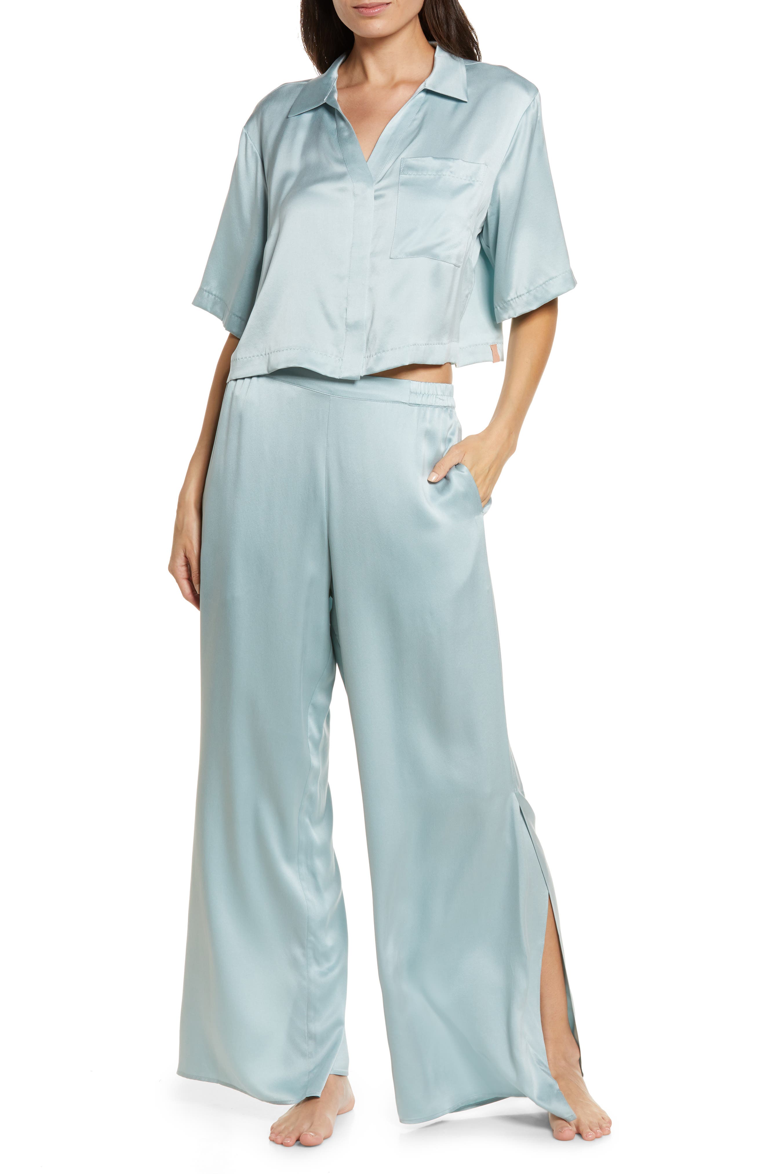 Lunya High Waist Washable Silk Pajamas Nordstrom