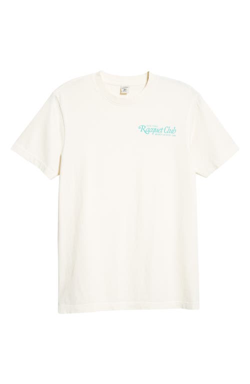 Shop Sporty And Rich Sporty & Rich '94 Racquet Club Cotton Graphic T-shirt In Coconut