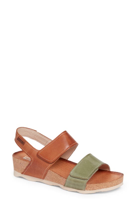 Pikolinos Mahon Wedges In Mint Green