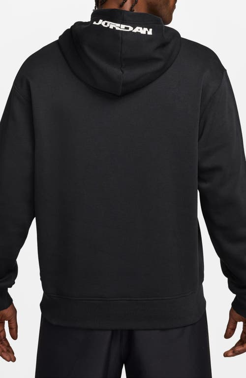 Shop Jordan Mvp Fleece Pullover Hoodie In Black/iron Grey/iron Grey