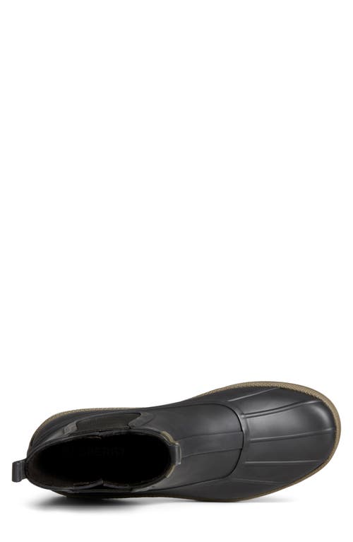Sperry Cold Bay Waterproof Chelsea Rain Boot In Black