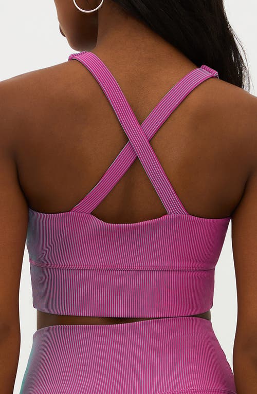 Shop Beach Riot Mindy Sports Bra In Sorbet Two Tone