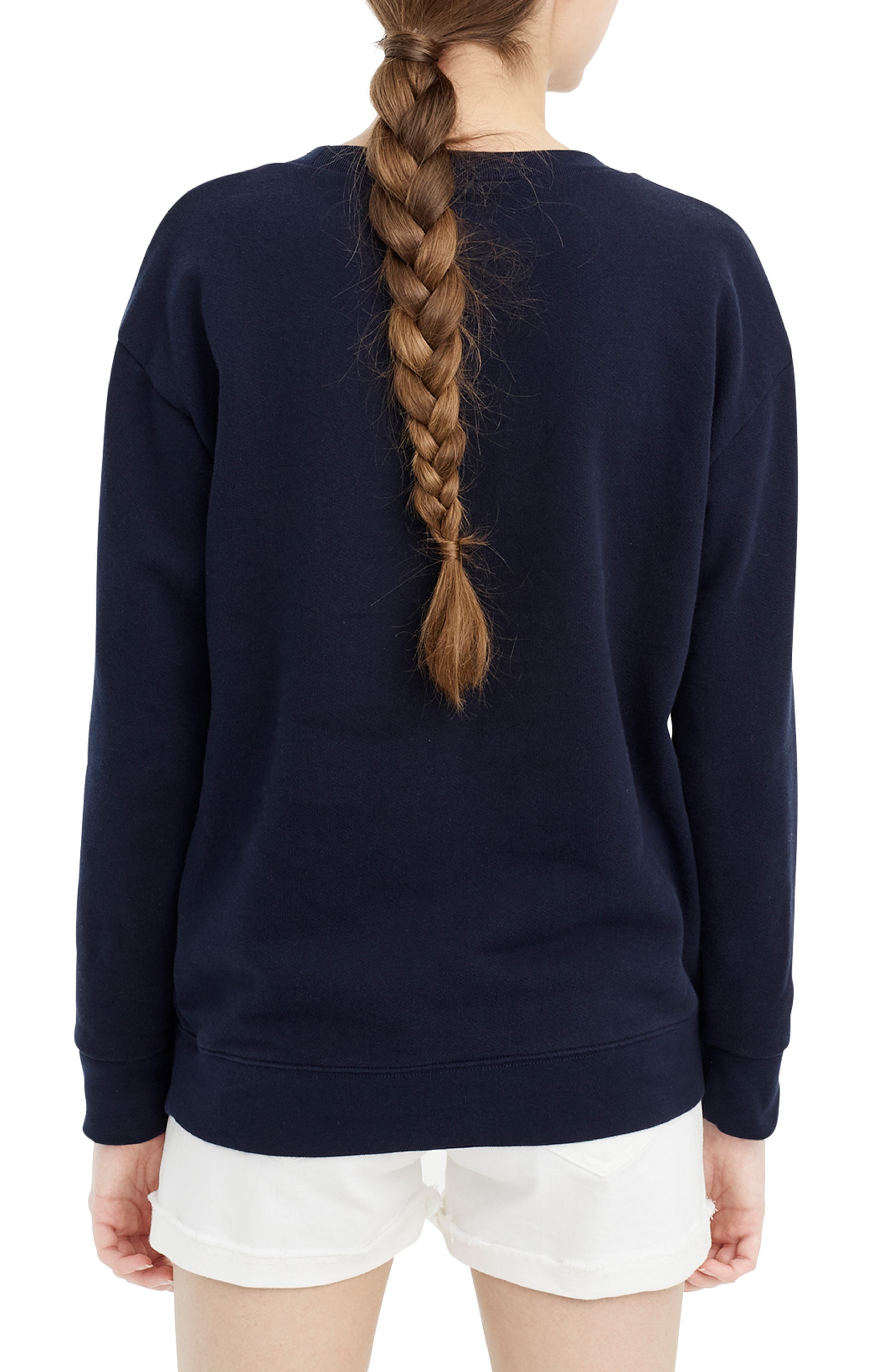 j crew pasta sweatshirt