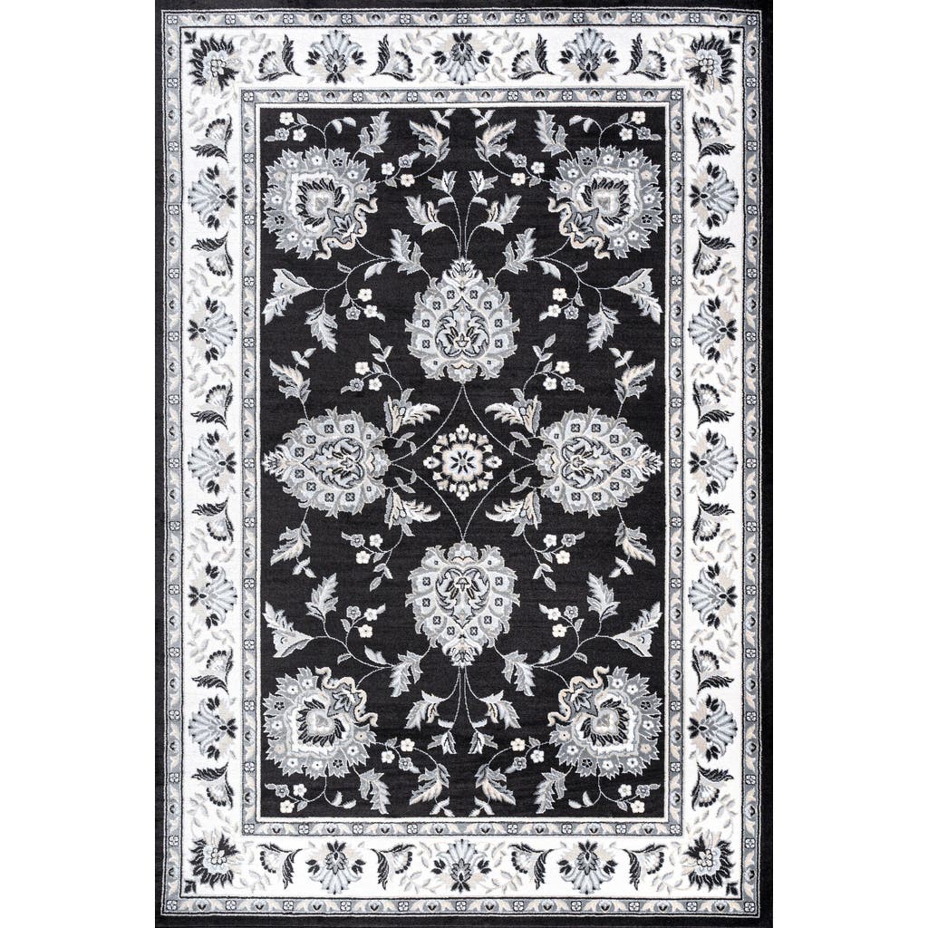 Jonathan Y Cherie French Cottage Area Rug In Black/cream