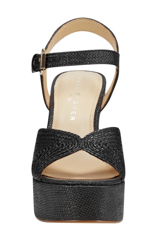 Shop Marc Fisher Ltd Starla Block Heel Platform Sandal In Black 001