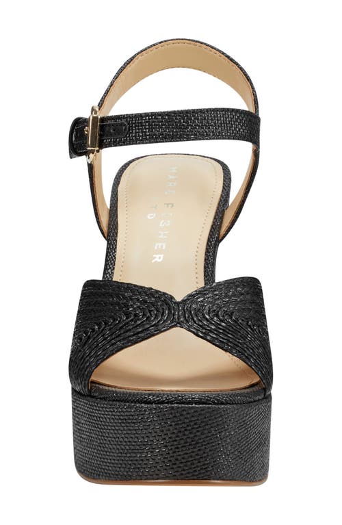 Marc Fisher Ltd Starla Block Heel Platform Sandal In Black 001