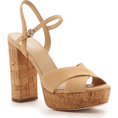 Botkier Plateau Platform Sandal, Beige