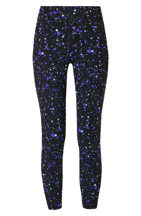 Shop Sweaty Betty Zero Gravity Pocket 7/8 Leggings In Purple Marble Terazzo Print