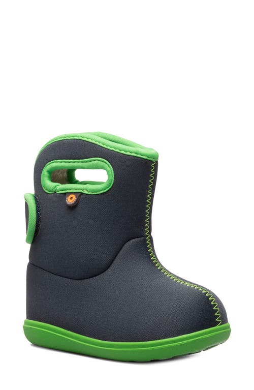 Bogs Baby  Ii Solid Insulated Waterproof Boot In Navy/green