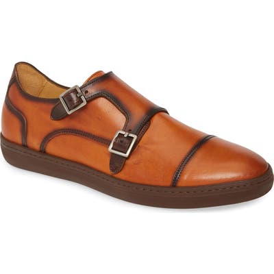 Mezlan Vicenza Double Monk Strap Sneaker- Brown