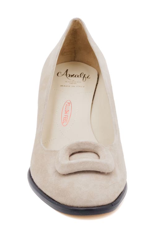 Shop Amalfi By Rangoni Lavinia Block Heel Pump In Nocciola Cashmere