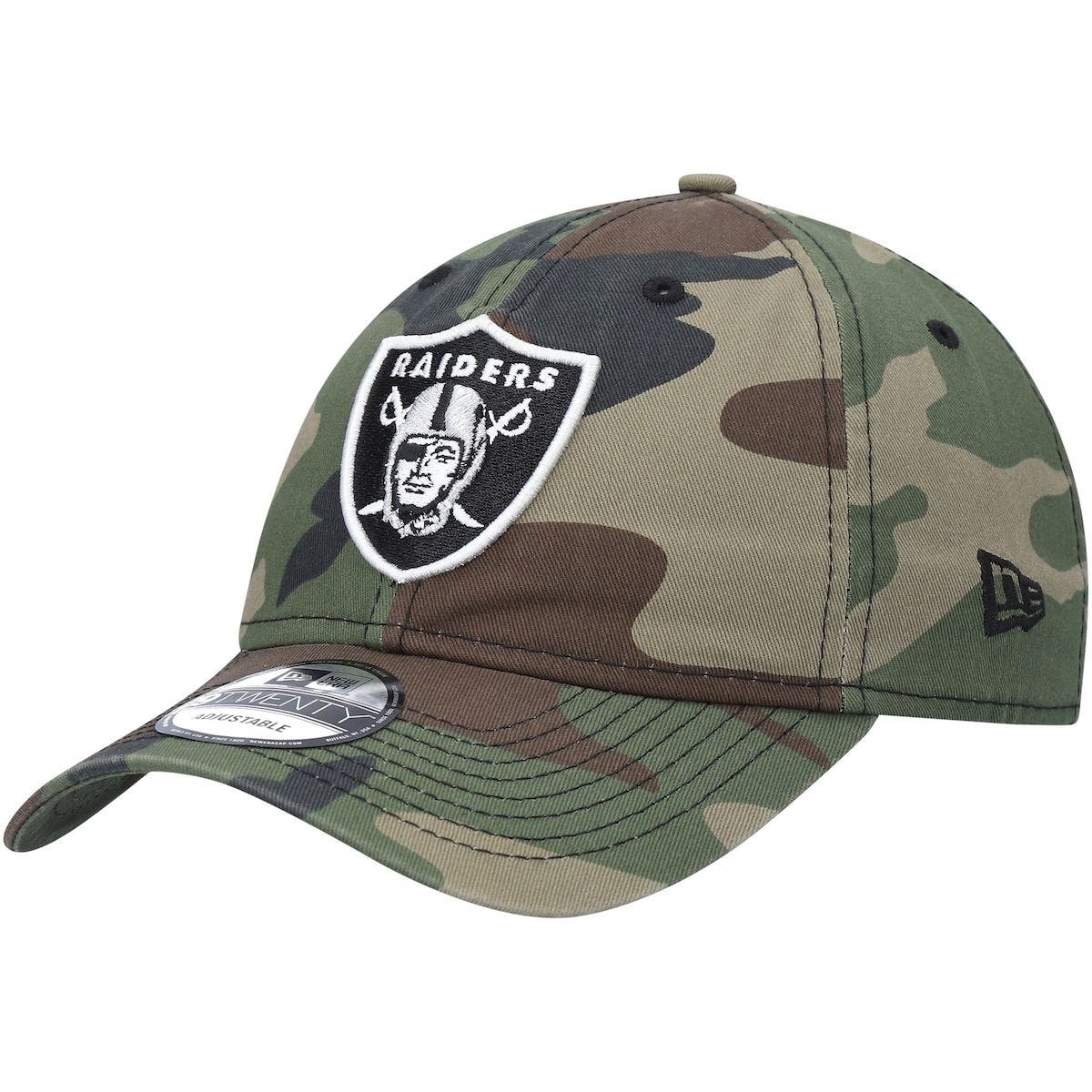 new era raiders camo hat