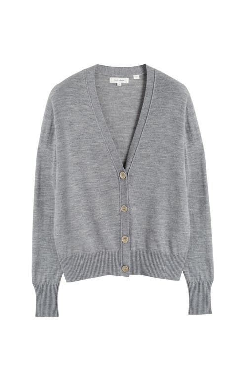 Chinti & Parker Fine-knit Merino Cardigan In Grey
