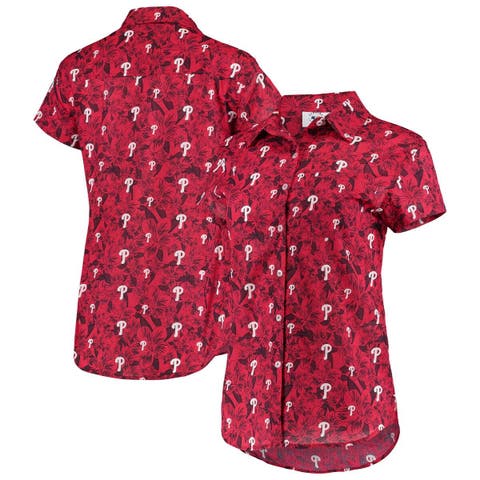 Chicago Bears Women's Floral Harmonic Button-Up Shirt - Navy