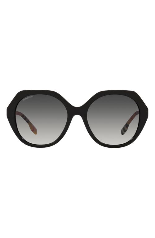 Burberry 55mm store round sunglasses