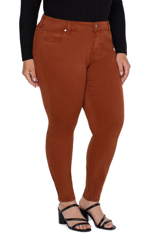 Liverpool Los Angeles Abby Skinny Jeans in Cognac