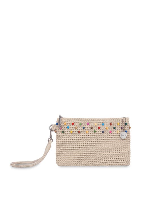 The Sak Vita Wristlet In Ecru Multi Beads