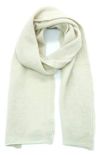 Portolano Cashmere Jersey Scarf In Yogi Ivory