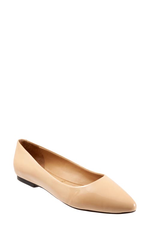 Trotters Estee Ballet Flat Nude Patent at Nordstrom,