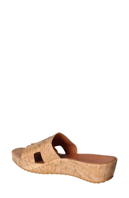 L'amour Des Pieds Catiana Platform Sandal In Natural/gold