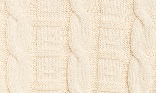 Shop Acne Studios Kelviro Cable Stitch Crewneck Sweater In Oatmeal Melange