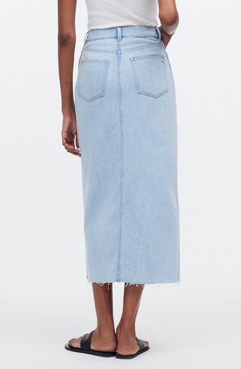 The Rilee Denim Midi Skirt
