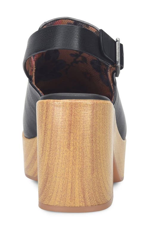 Korks Soho Slingback Clog In Black