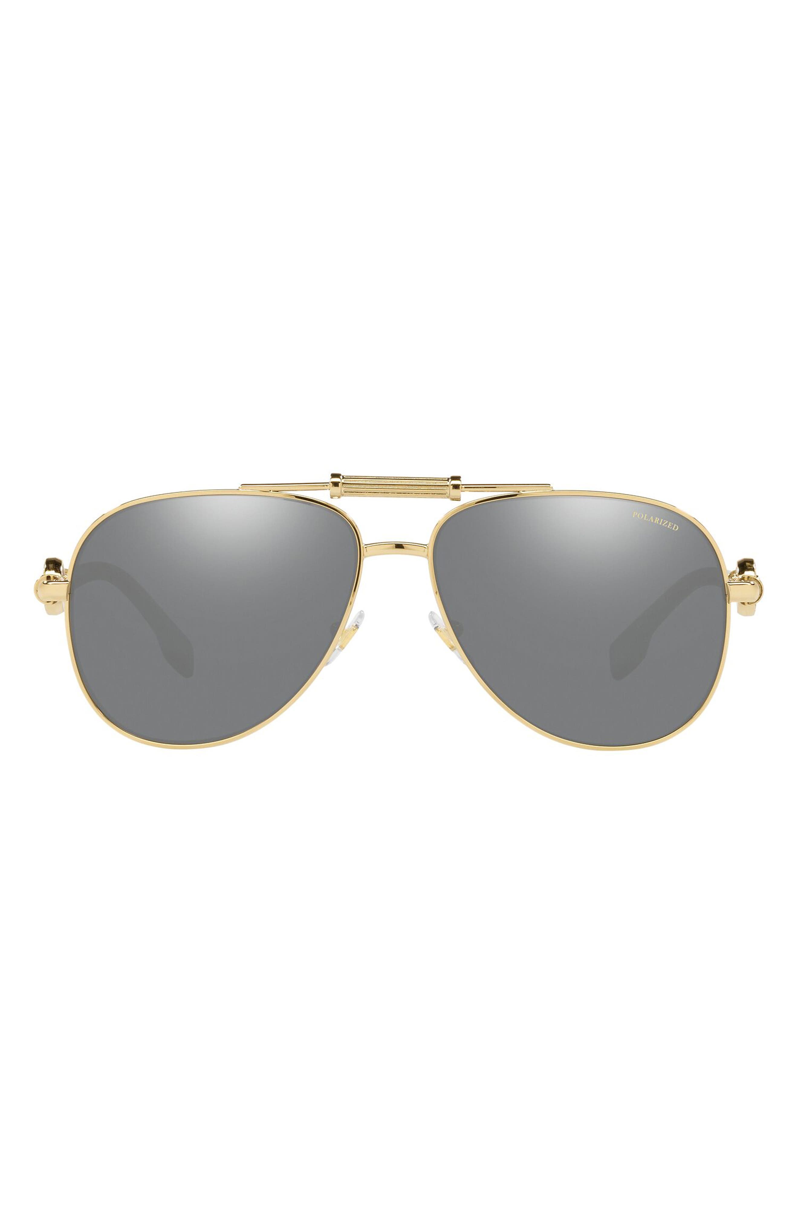 versace polarized aviator sunglasses