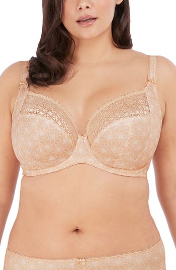 Elomi Women's Plus Size Morgan Underwire Full Cup Stretch Lace Banded Bra,  Toasted Almond, 32J : : Clothing, Shoes & Accessories