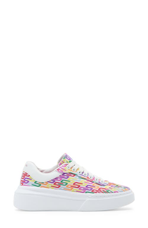 Shop Skechers Cordova Classic Low Top Sneaker In White/pink Multi
