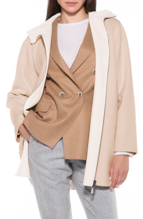 Eleventy Hooded Wool Jacket in Sabbia Panna at Nordstrom, Size 8 Us